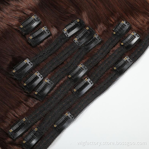 Brazilian machine remy clip hair extension straight,human hair clip extension,ombre clip in hair extensions human for women